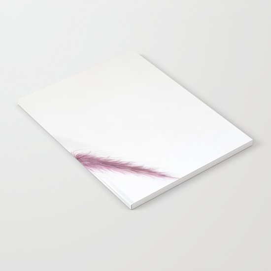 LIKE THE WIND - Purple Fountain Grass #1 #decor #art #society6 Notebook