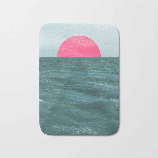 Magenta Sunset Bath Mat