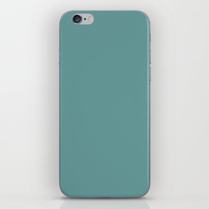 Desaturated Cyan - solid color iPhone Skin