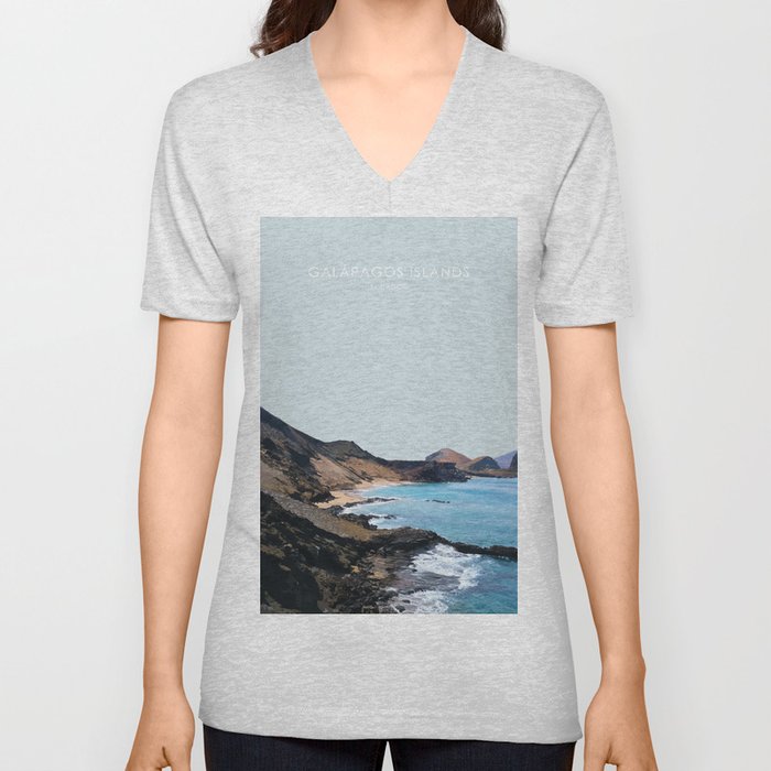 Galapagos Islands, Ecuador Travel Artwork V Neck T Shirt