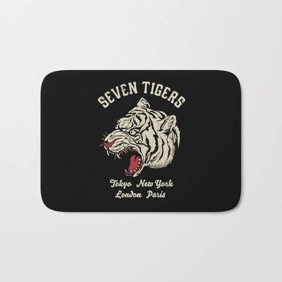 Seven Tigers Bath Mat