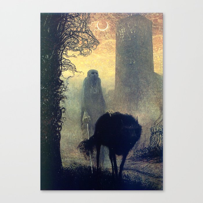 Untitled (Shepherd), by Zdzisław Beksiński Canvas Print