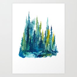Limelight Pines - Pine Forest Art Print