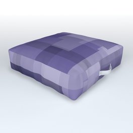 Rectangles - Geometric pattern Design blue violet Outdoor Floor Cushion