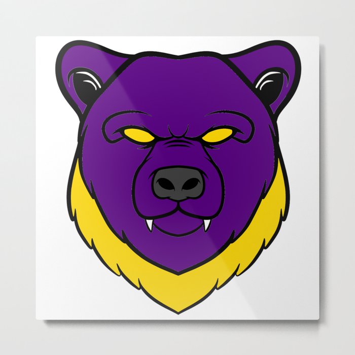 bear Metal Print