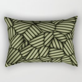 Tropical Nature Pattern with Leaves Rectangular Pillow