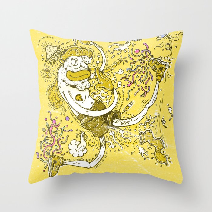 Smelly Jelly Throw Pillow