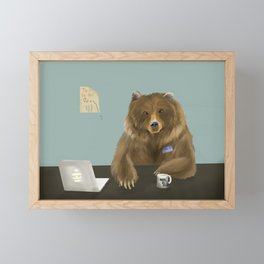 Unbearable Work Framed Mini Art Print