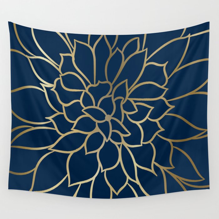 Navy and 2025 gold tapestry