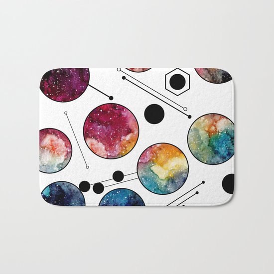 Galaxy Geometric Pattern 10 Bath Mat