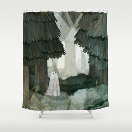 Pine Forest Clearing Shower Curtain