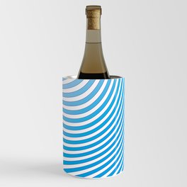 Abstract Blue Stripes. Wine Chiller