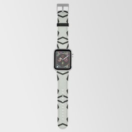 Black and Smoked Sage Geometric Shape Mosaic Pattern Pairs DV 2022 Popular Colour Favored One 0455 Apple Watch Band