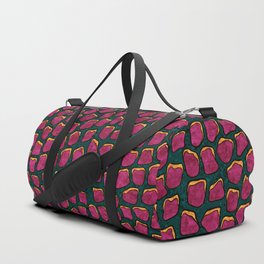 Fuchsia animal skin pattern, bold colors maximalist styled Duffle Bag