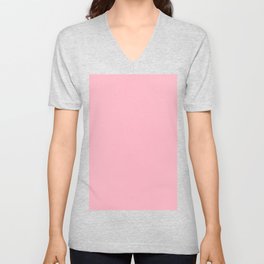 Cherry Blossom Pink V Neck T Shirt
