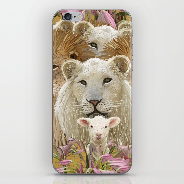 Lions led by a lamb iPhone Skin