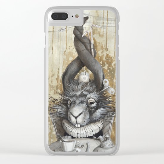 le lièvre de mars Clear iPhone Case