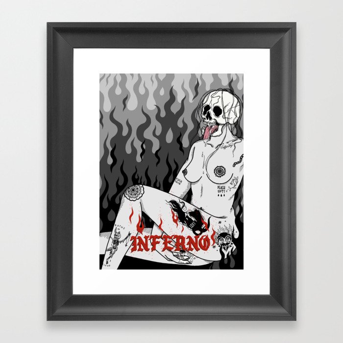 Inferno Framed Art Print