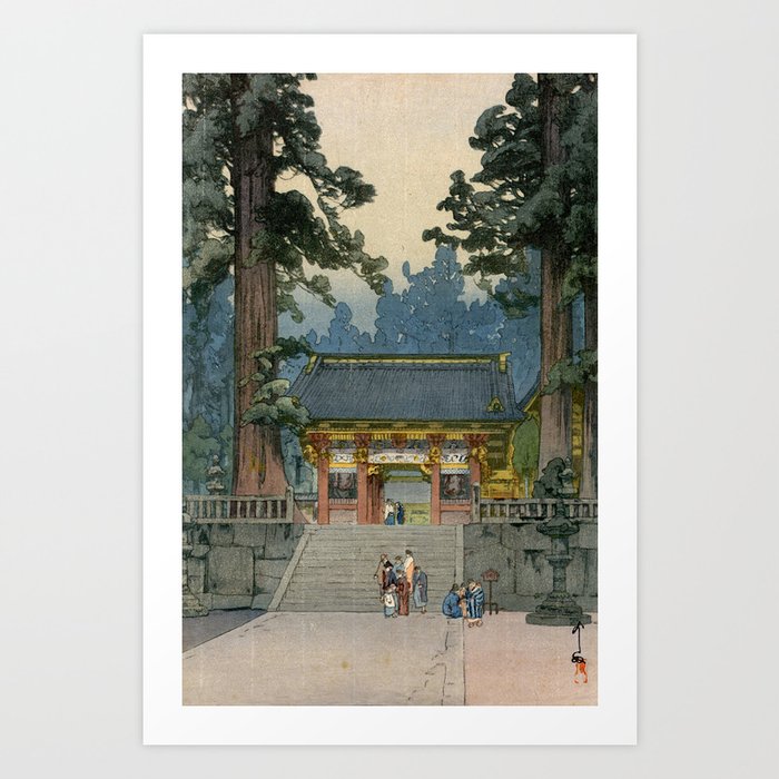 Toshogu Shrine by Hiroshi Yoshida - Japanese Vintage Ukiyo-e Woodblock Print Art Print