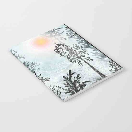 Winter in the woods . Notebook