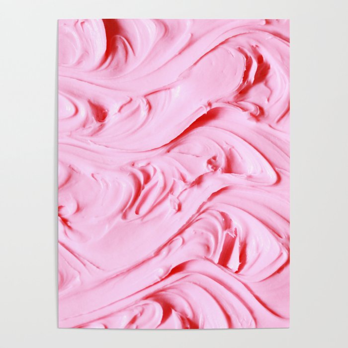 Delicious Pink Frosting Poster