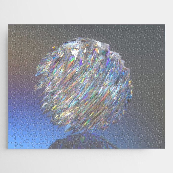 Holographic Crystal Jigsaw Puzzle