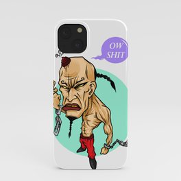 angry guy iPhone Case