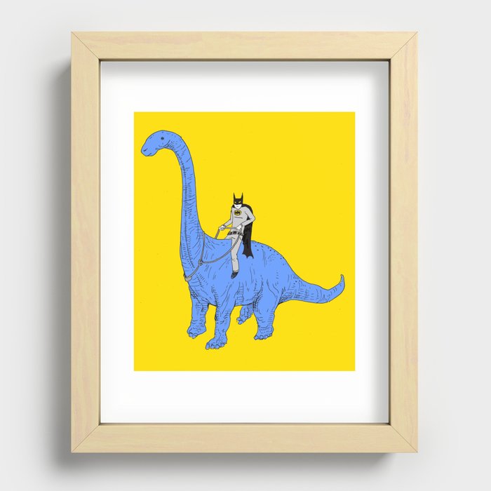 Dinosaur B Recessed Framed Print
