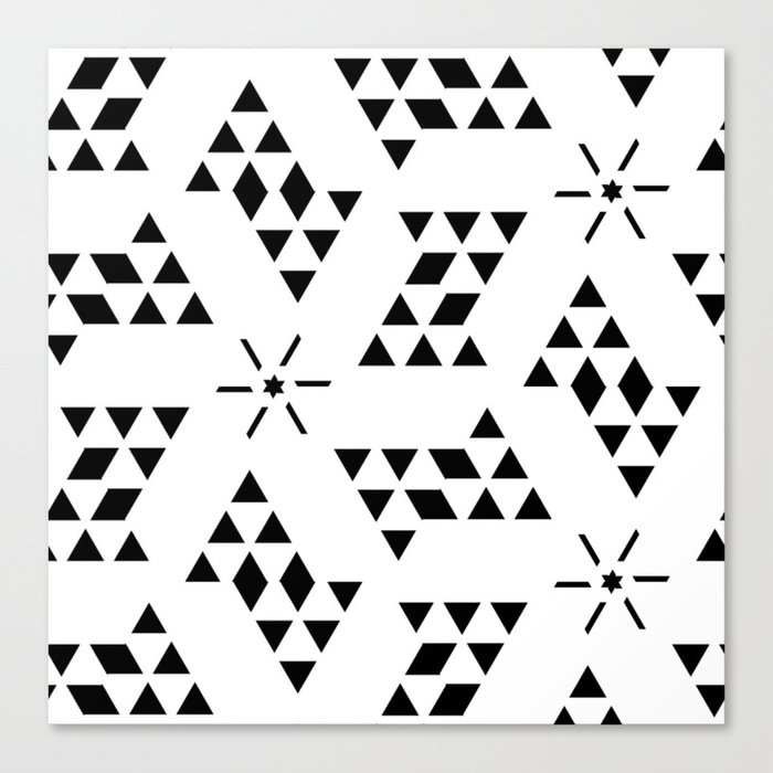 Triangle slide Pattern Canvas Print