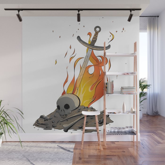 A Distinguished Fire Wall Mural