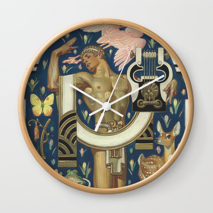 Spring - Apollo and animals  - Joseph Christian Leyendecker  Wall Clock
