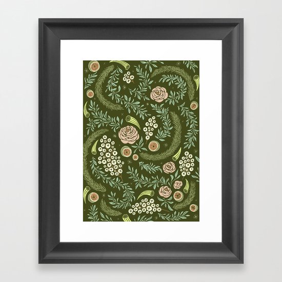 Spring Walk Floral Framed Art Print