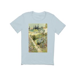 Vincent Van Gogh : Garden at Arles T Shirt | Landscape, Purevintagelove, Vintage, Floral, Elegant, Romantic, Gardenatarles, Vangoghframedart, Vincentvangogh, Classic 