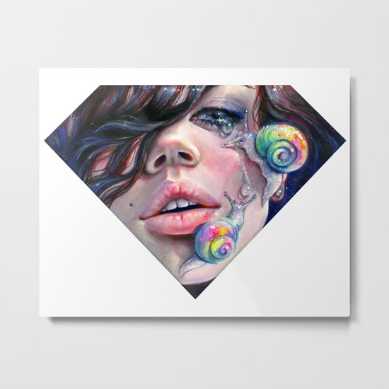Thirsty Snails Metal Print