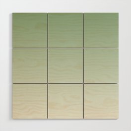 Smooth Sage Minimalist Ombré Gradient Abstract Wood Wall Art