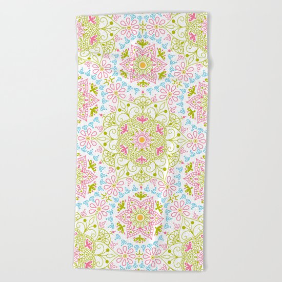 Mandala_Spring Beach Towel