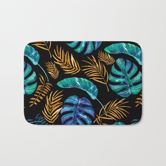 Tropical Leaf Bath Mat