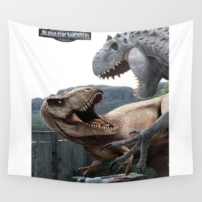 Jurassic World Fan Art Posters Wall Tapestry