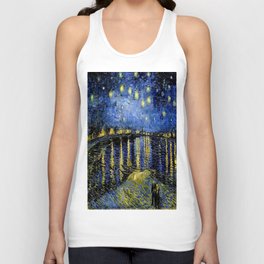 Vincent Van Gogh Starry Night Unisex Tank Top