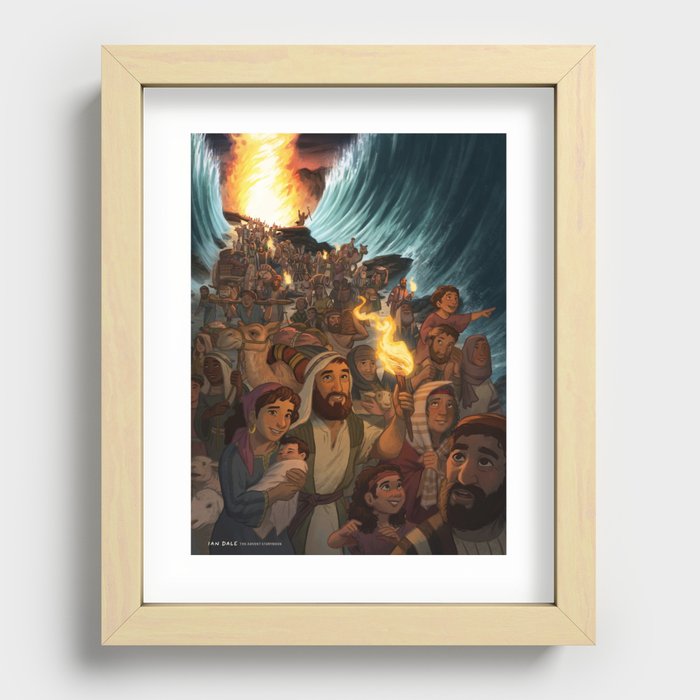Crossing the Red Sea Recessed Framed Print
