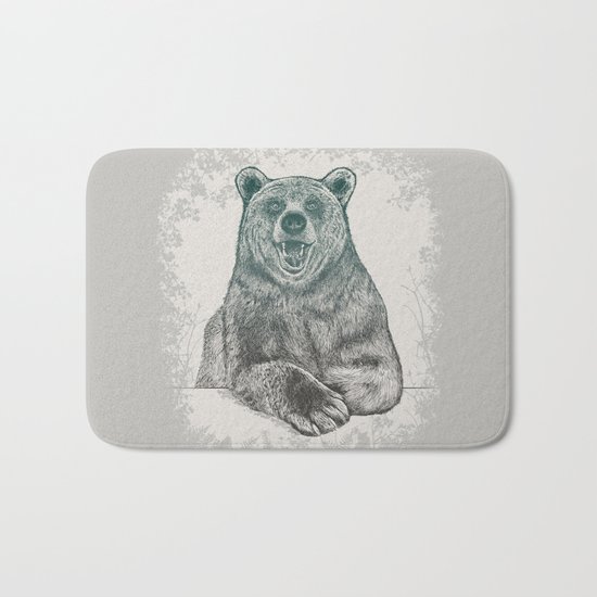 Bear Portrait Bath Mat