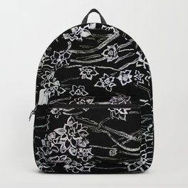 White ink. graphic with white ink  and black cardboard. flowers Backpack | Stencil, Ink, Interior, Flowers, Digital, Drawing, Pattern, Design, Ink Pen, Whiteink 