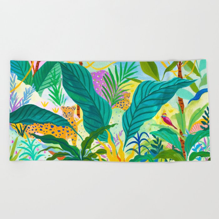 Paradise Jungle Beach Towel