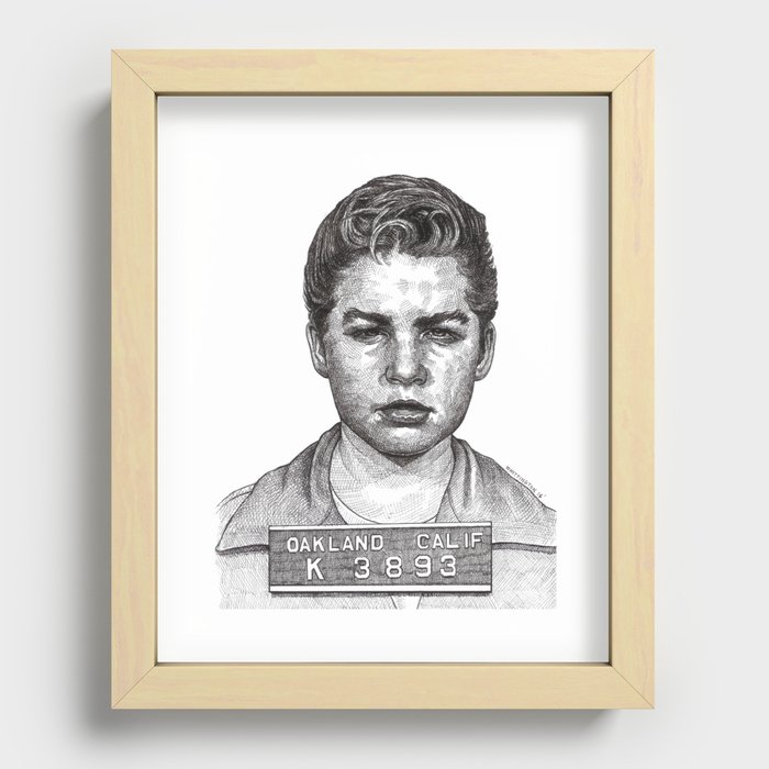 Little Jimmy Finkle Leader of the Gumball Gang Recessed Framed Print