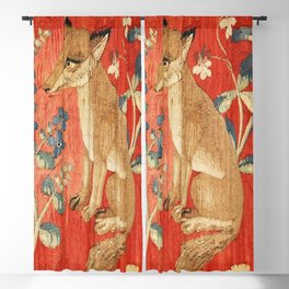 Medieval Red Fox Blackout Curtain