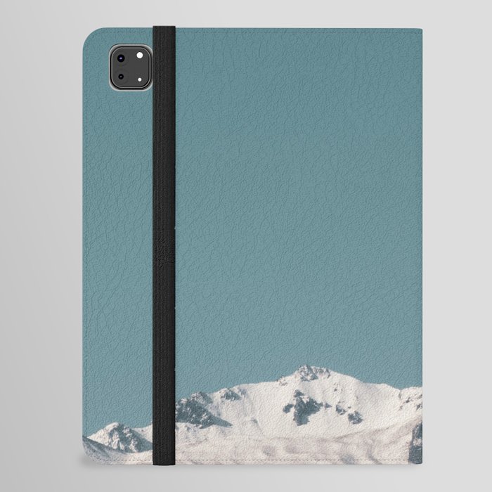 Mexico Photography - Gigantic Snowy Mountain Under The Blue Sky iPad Folio Case