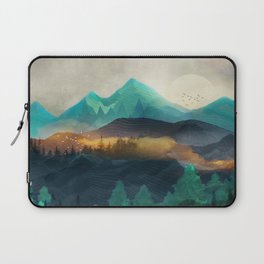 Green Wild Mountainside Laptop Sleeve
