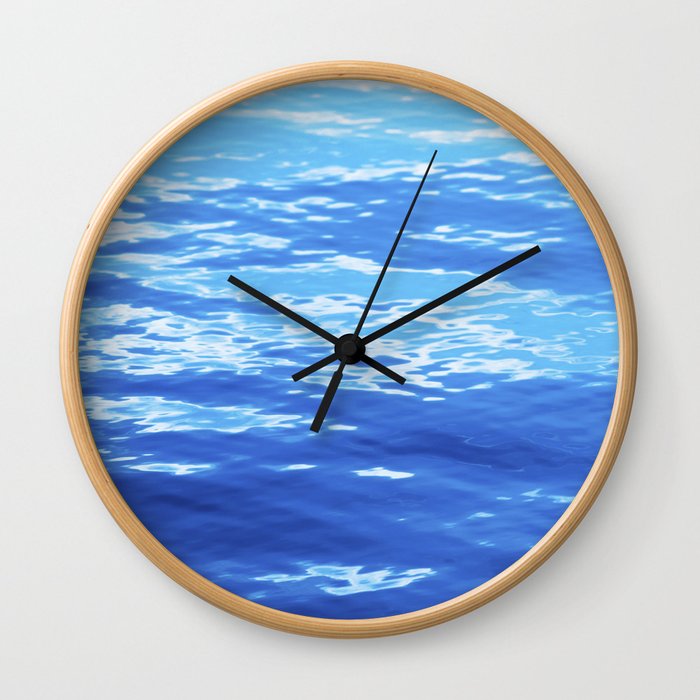 Blue Water Wall Clock
