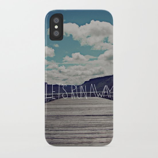 Let's Run Away: Detroit Lake, Oregon iPhone Case