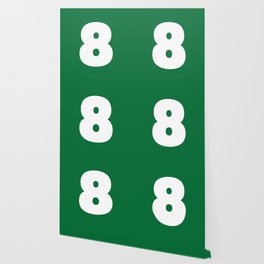 8 (White & Olive Number) Wallpaper